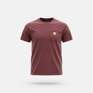 Carhartt Men's Burgundy Short Sleeve Tee